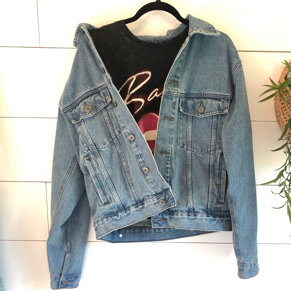 Oversized wrangler jean jacket